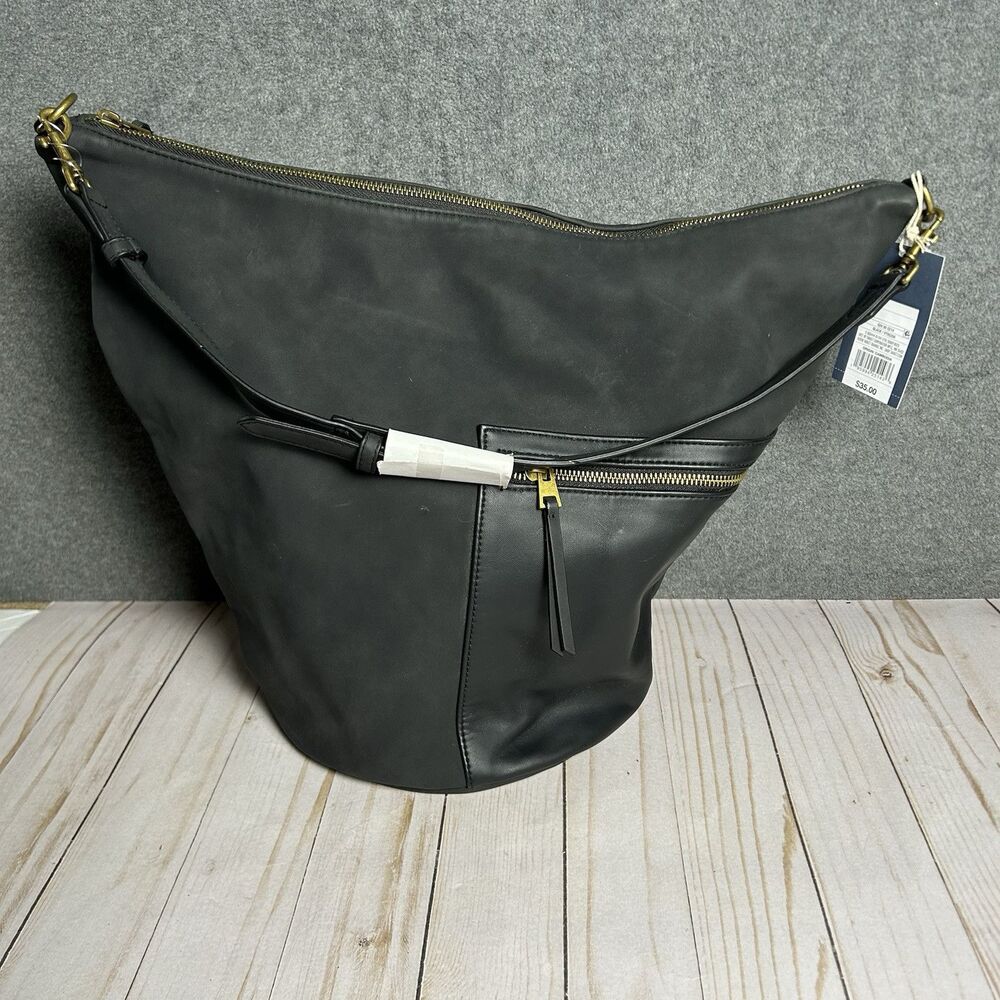 Slouchy Bucket Shoulder Bucket Bag - Universal Thread Brown